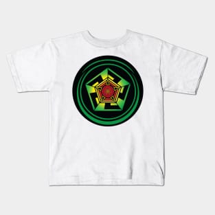 Pentagon Crop Circle Kids T-Shirt